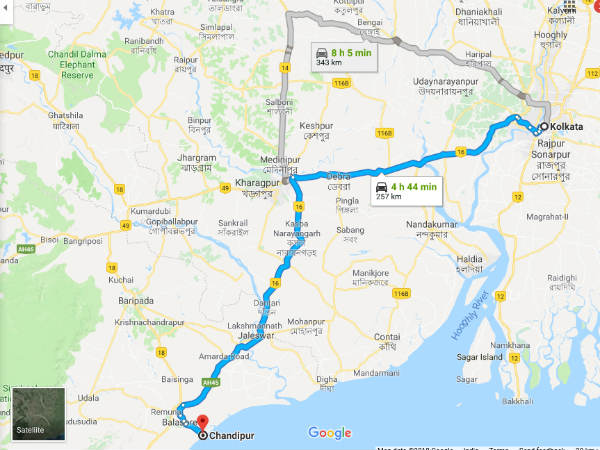 How To Reach Chandipur From Kolkata