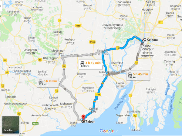 How To Reach Tajpur From Kolkata
