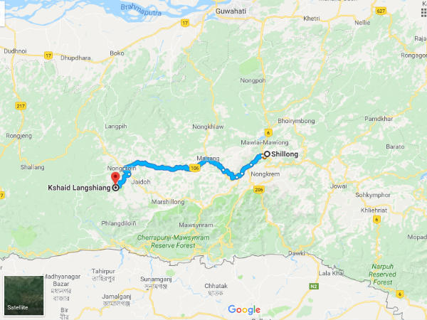 How To Reach Langshiang Falls