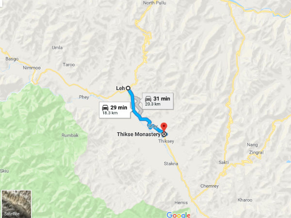 How To Reach Thiksey Monastery