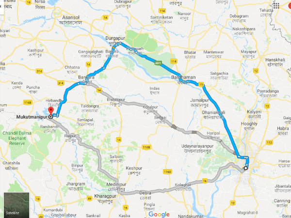 How To Reach Mukutmanipur From Kolkata