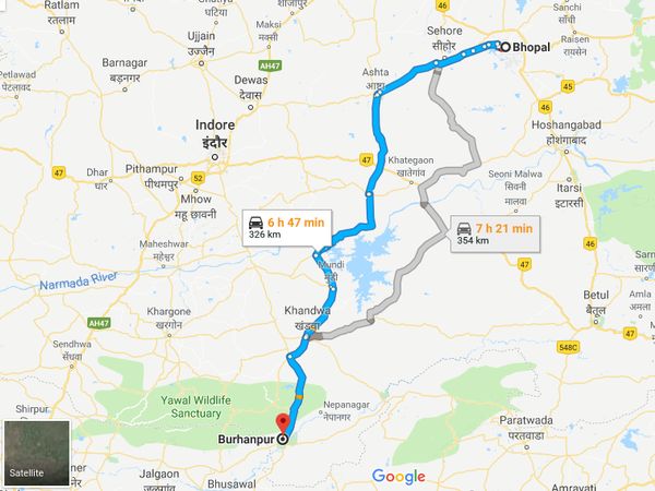 How To Reach Burhanpur From Bhopal