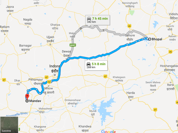 How To Reach Mandu From Bhopal