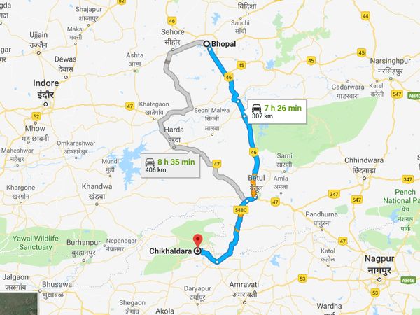 How To Reach Chikhaldara From Bhopal