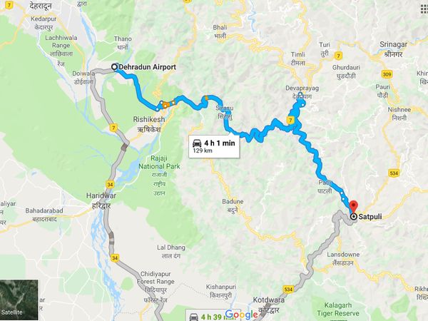 How To Reach Satpuli
