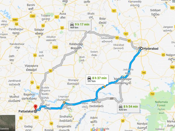 How To Reach Pattadakal From Hyderabad