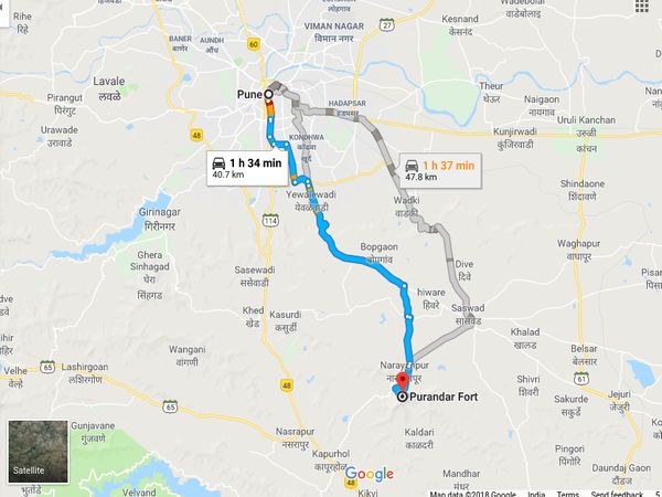 How To Reach Purandar Fort