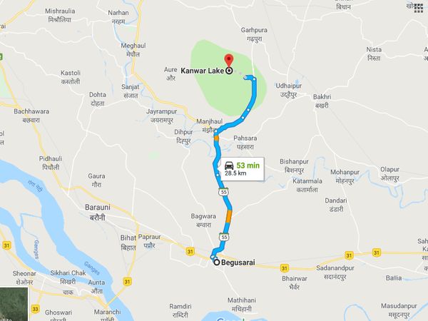 How To Reach Kanwar Lake Bird Sanctuary