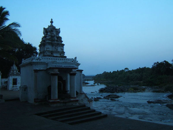 Confluence Of Lokapavani And Cauvery Rivers
