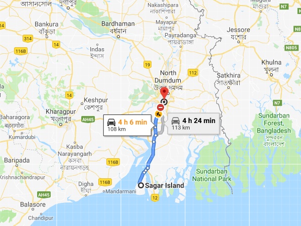 How To Reach Sagar Island