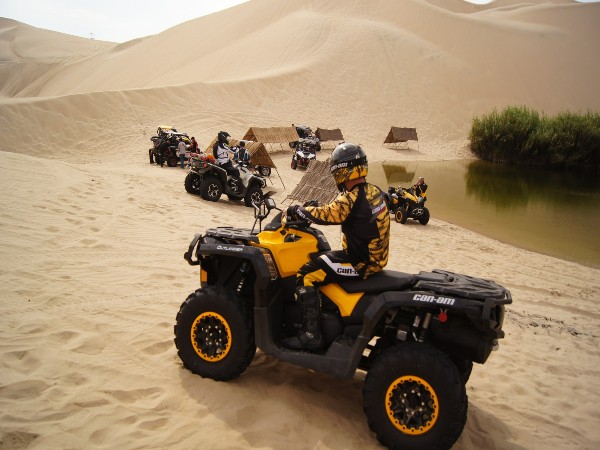 2) Get on a quad bike