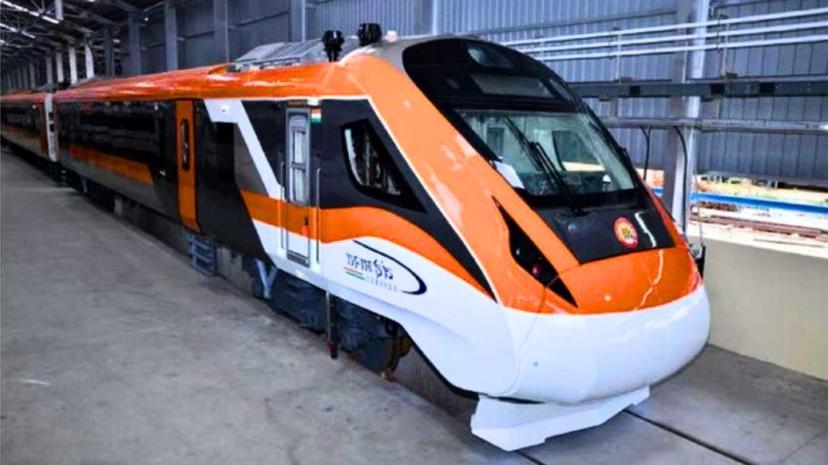 Indian Railways' Tribute New SaffronColoured Vande Bharat Express Set