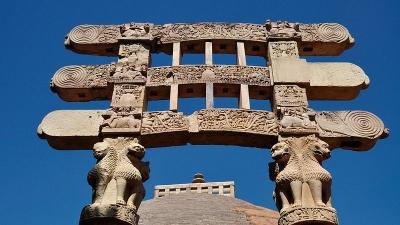 சஞ்சி ஸ்துபாவின் நான்கு நுழைவாயில்கள்