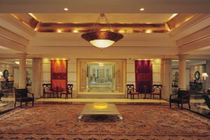 An enormous lobby area of the hotel An enormous lobby area of the hotel