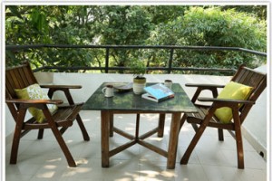 Attached tea table with rooms Attached tea table with rooms