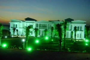 Resort view at night