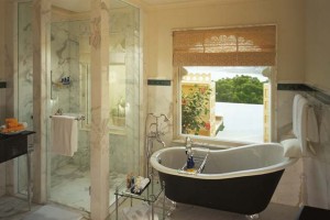 Bathroom with Victorian style bathtub Bathroom with Victorian style bathtub