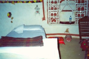 Interior of huts Interior of huts