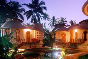Cottage at night
