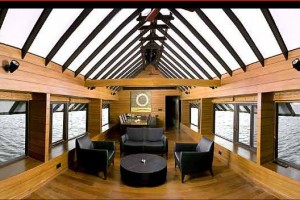 Living room on the house boat