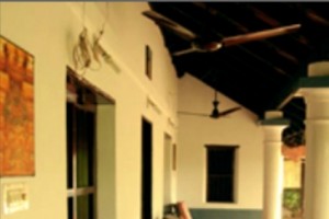 Relaxing at verandah