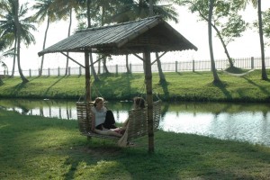 Tourists in Kumarakom Lagoon