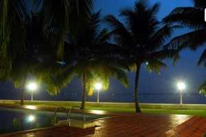 Pool View at Night