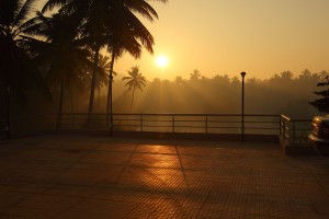 Dawn by the deck