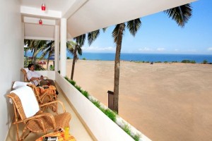 Beach view from the balcony