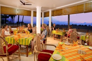 Restaurant with beach view