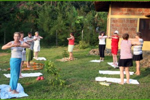 Foreigners doing Exercise
