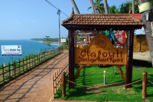 The resort by the beach