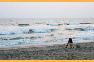 Tranquil sandy beach