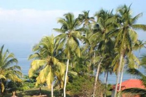 Panoramic view of the Varkala Beach