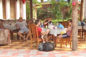 Guests enjoying at the resort