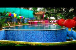 Decoration at the pool Decoration at the pool