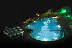 Swimming Poll by night Swimming Poll by night