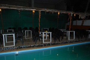 Poolside dining Poolside dining