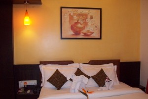 View of bed