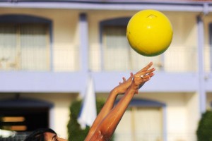Entertainment at pool