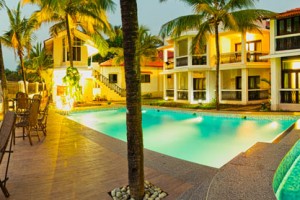 Pool side view Pool side view