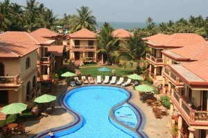 Bird's eye view of pool