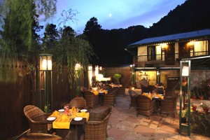 Open air dining