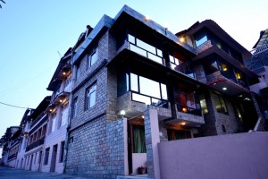 Hotel by evening