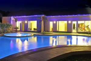 Pool View at Night Pool View at Night