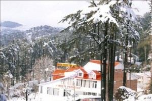 Hotel during winter Hotel during winter