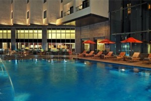Pool View at Night Pool View at Night