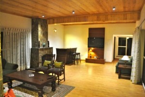 Inside a villa