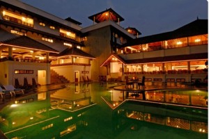 Pool View at Night