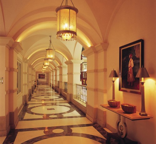 Beautifully decorated corridor lanes at the hotel